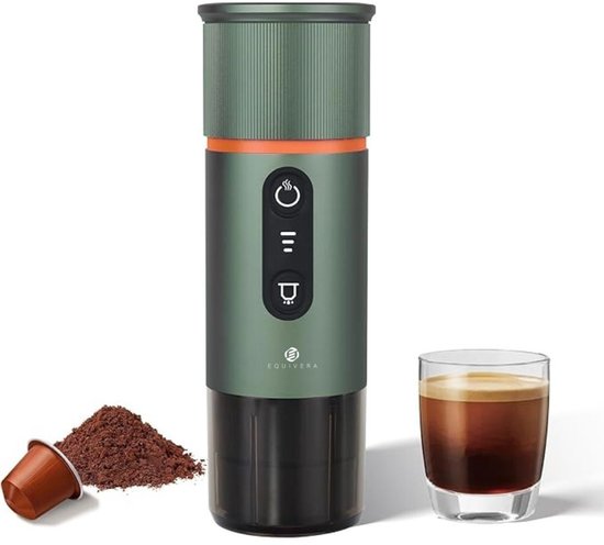DYOSEN Koffiezetapparaat Draadloze Verwarming 7800mAh Draagbare Automatische Koffiemachine 15 18 Bar Elektrische Capsule Espressomachine For Buitenshuis Reizen Naar Huis Koffie Makers Color Svart Size