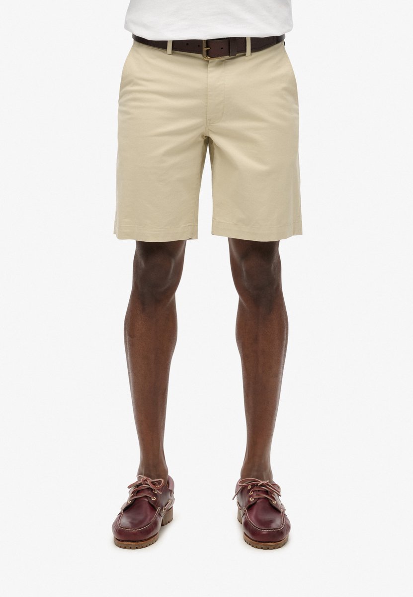 Superdry Stretch Korte Broek 32 Man Beige