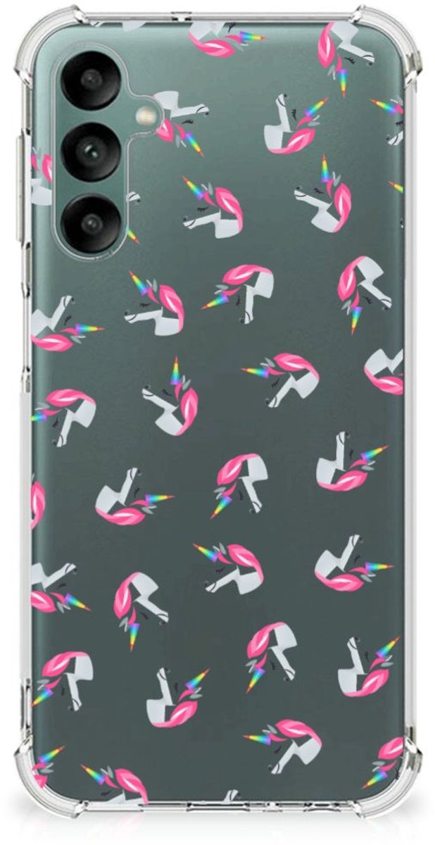 Doorzichtige Silicone Hoesje voor Samsung Galaxy A24 Unicorns