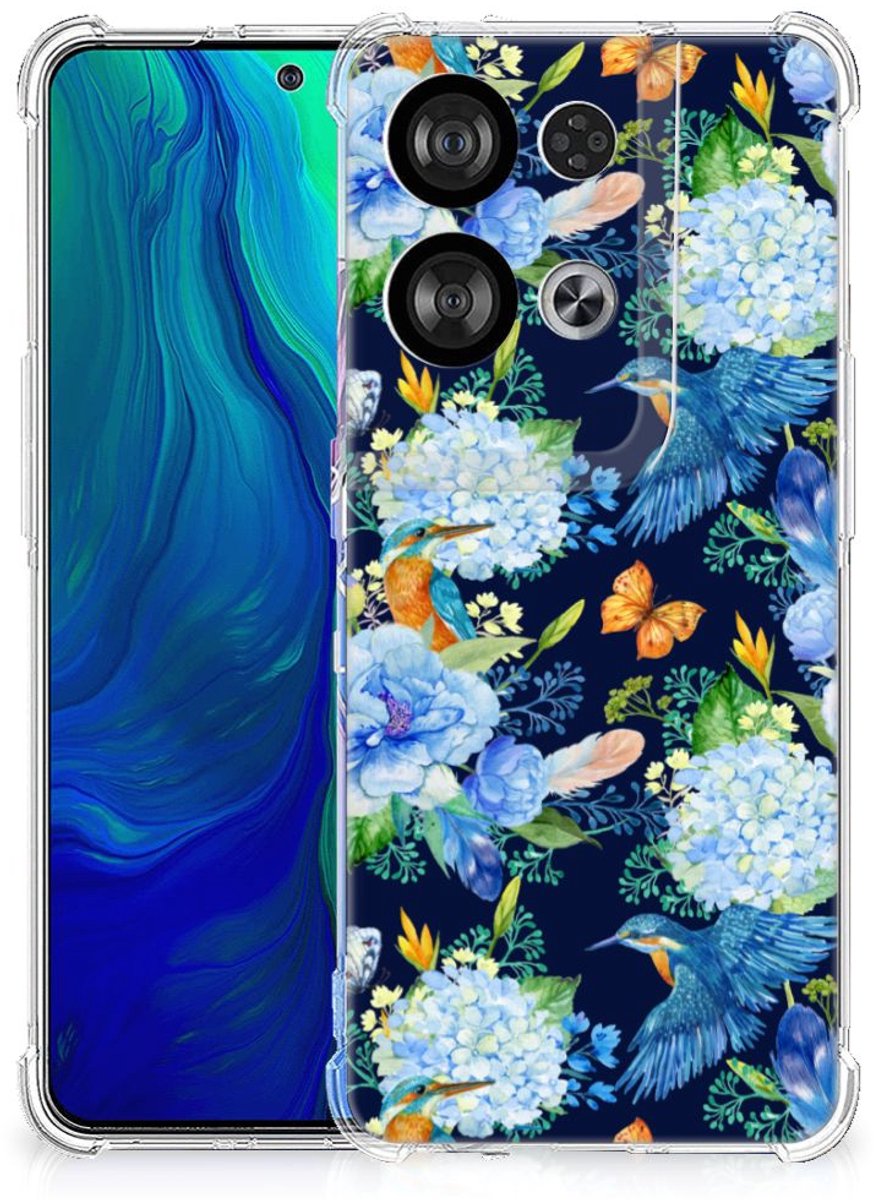Case Anti-shock voor OPPO Reno8 IJsvogel