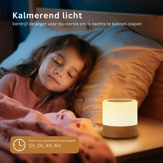 VELTRR® Nachtlampje Baby - Slaaptrainer Kinderen - Dimbaar van Merkloos — afbeelding 5