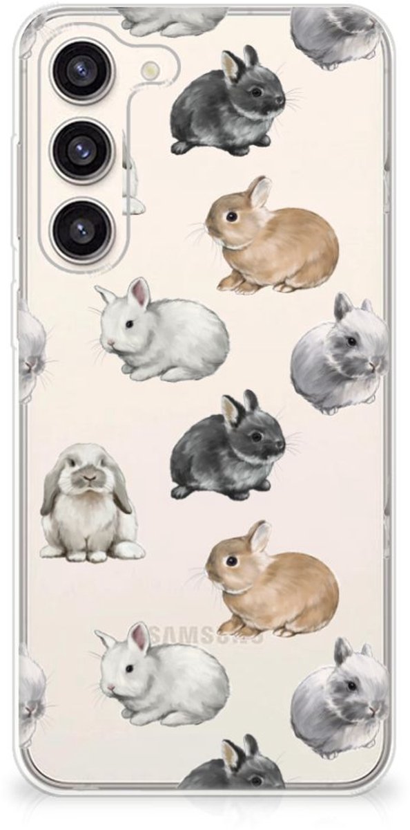 TPU Hoesje voor Samsung Galaxy S23 Plus Konijntjes