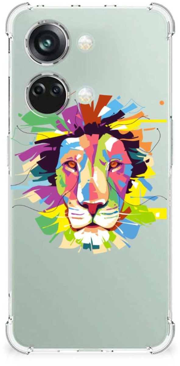 OnePlus Nord 3 Stevig Bumper Hoesje Lion Color