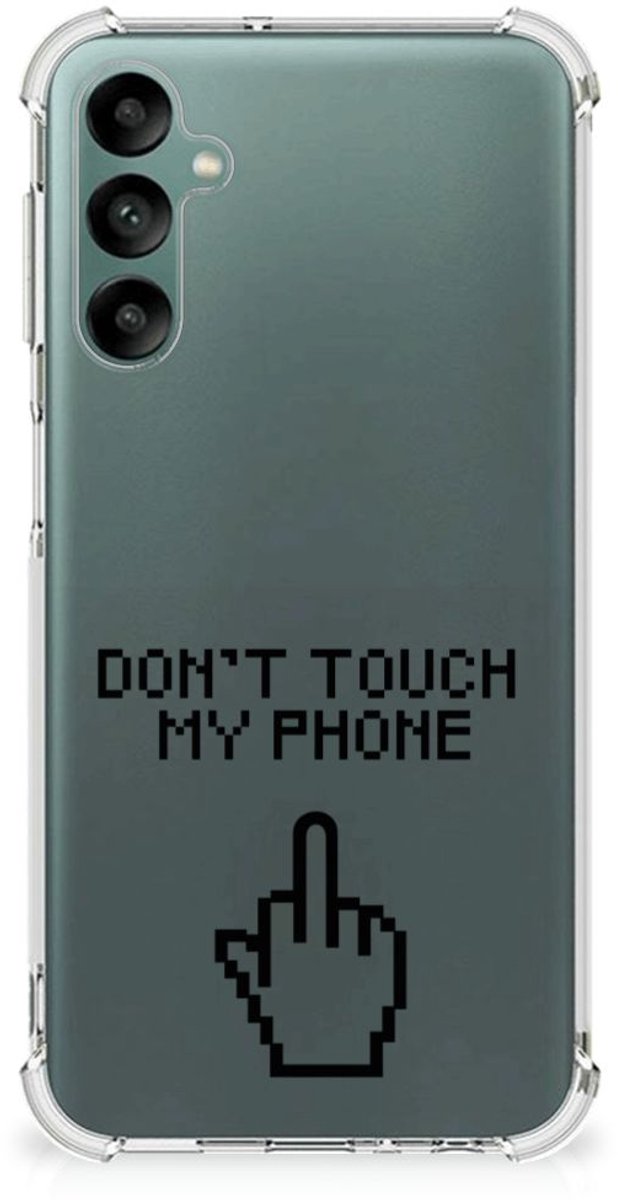 Samsung Galaxy A24 Anti Shock Case Finger Don't Touch My Phone
