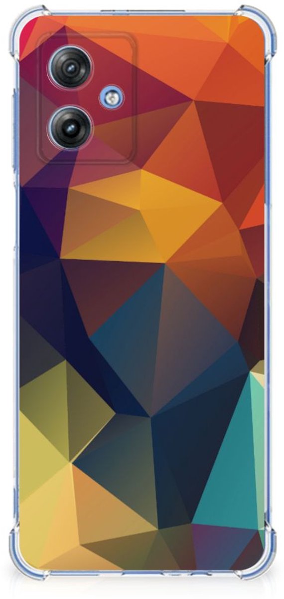 Motorola Moto G54 Shockproof Case Polygon Color