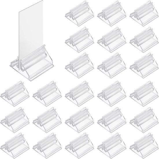Sieraden Display Standaard WOOLUCK® 8 Stuks Acryl Standaard Met Mini- tafelborden, Witte Etagère Voor Sieraden Cosmetica