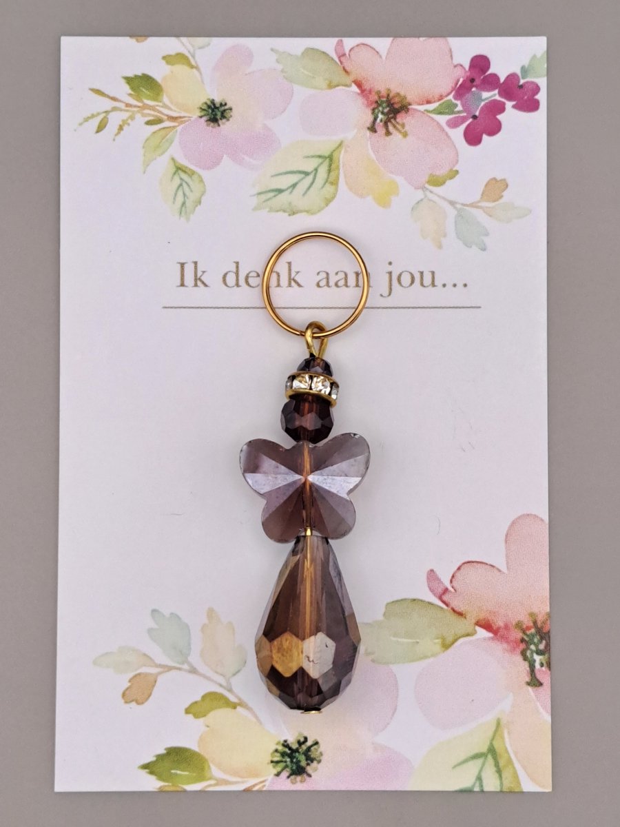 Geluksengeltje - Engeltje - Wenskaartje - Cadeautje- Gelukspoppetje - Pockethug - Pocket hug - Troostkaartje - een Engeltje voor jou - Geluksengel, Guardian Angel - Beschermengel