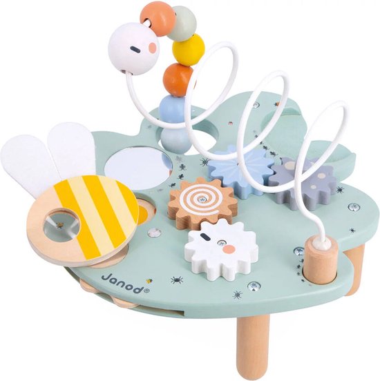 Janod Sweet Cocoon - Houten Activiteitentafel Blad - Met 5 Verschillende Stimulerende Activiteiten - Geschikt Vanaf 18 Maanden van Janod — afbeelding 4