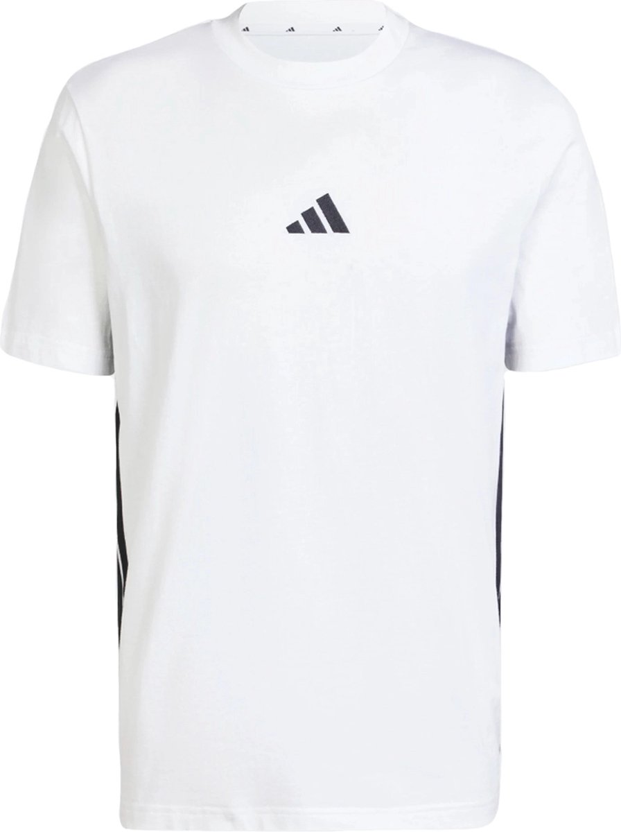 Adidas Essentials 3 Stripes Single Jersey T-shirt Met Korte Mouwen Regular Man Zwart