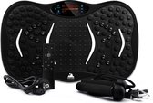 EVOLAND Trilplaat - Trilplaat fitness - Powerplate - Inclusief weerstandsbanden en handvatten - 5 trainingsprogramma's - 99 snelheidniveaus - Met bluetooth muziek - Zwart