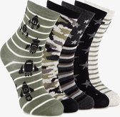 5 paires de chaussettes enfant imprimé vert - Taille 27/30