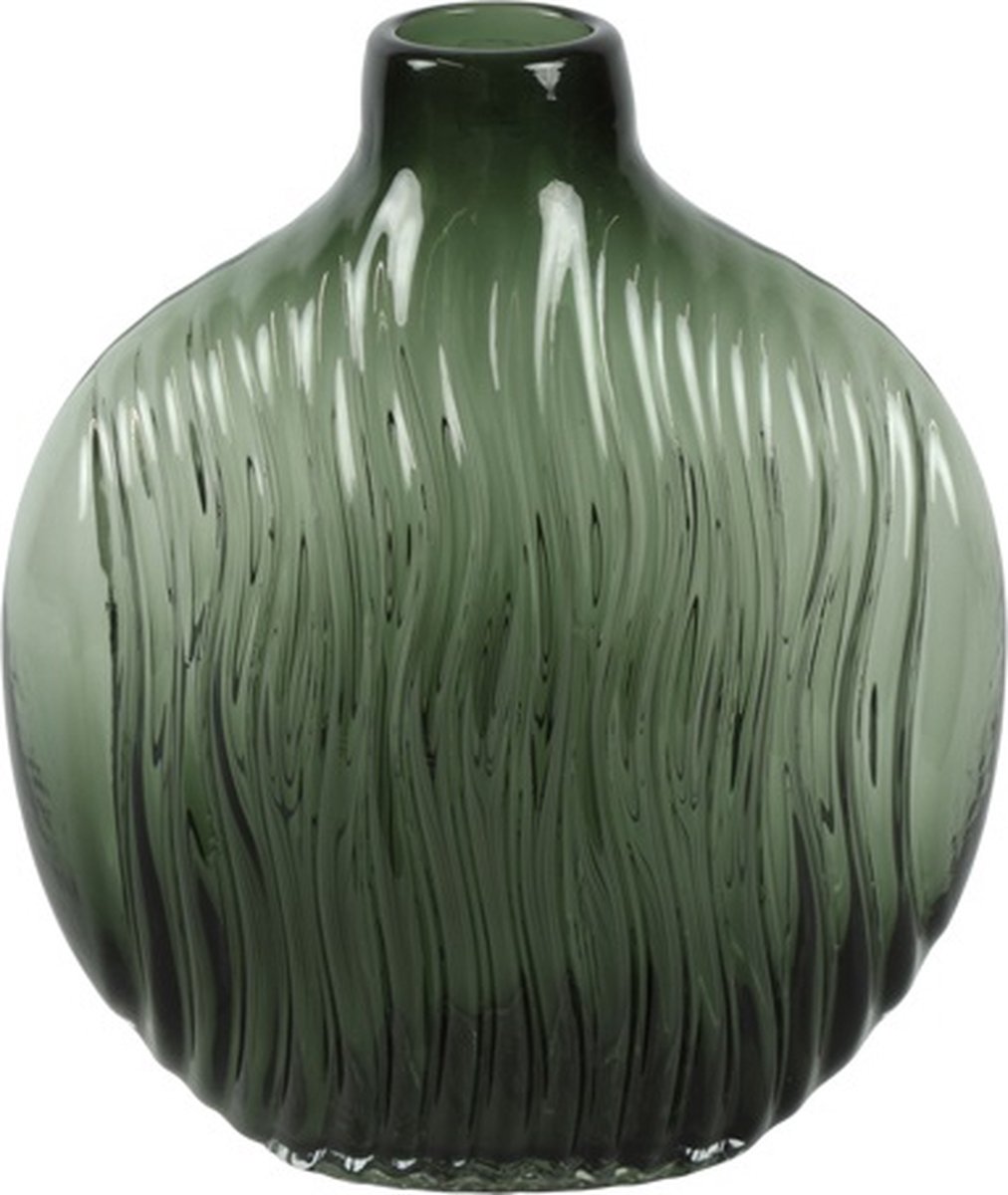 Countryfield Fles Royal-Ann glas L26B12H30CM donker groen
