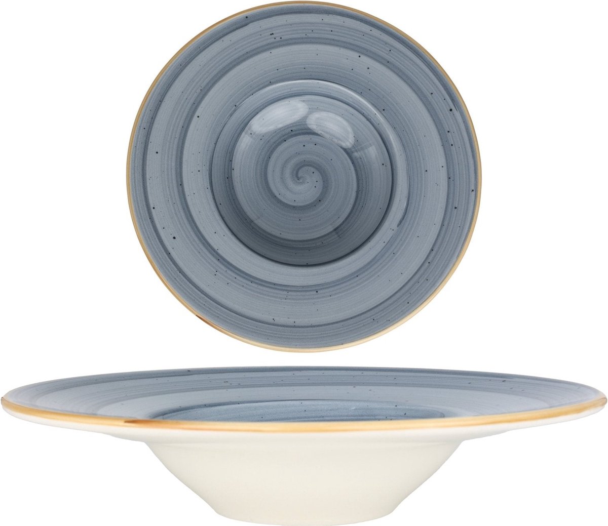 Bonna Pastabord - Aura Dusk - Porselein - 28 cm (400cc) - set van 2