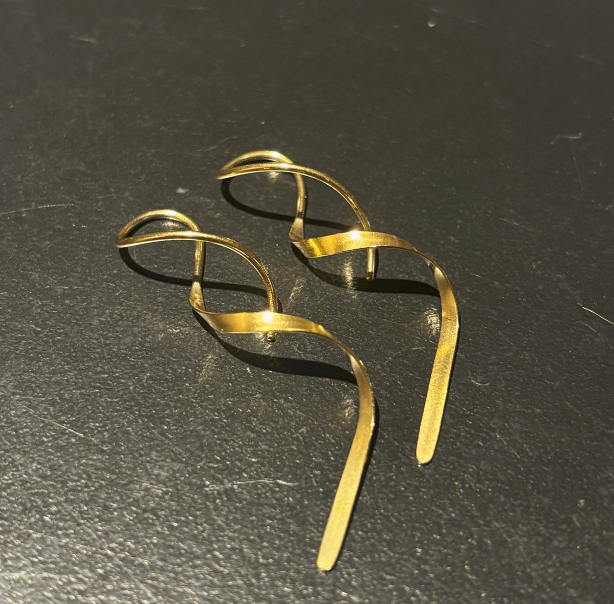 No-Fade Goud-Stijl Vergulde 'Spiraal Threader' Oorbellen Sieraden Voor Dames En Heren