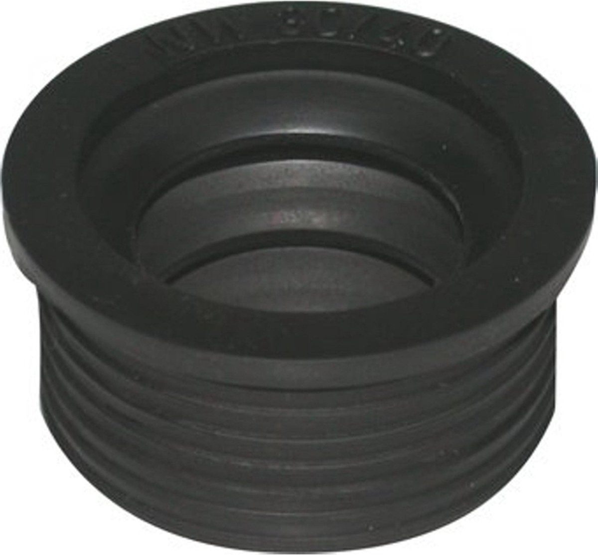 De Beer Sifonmanchet gummi 50x32mm zwart