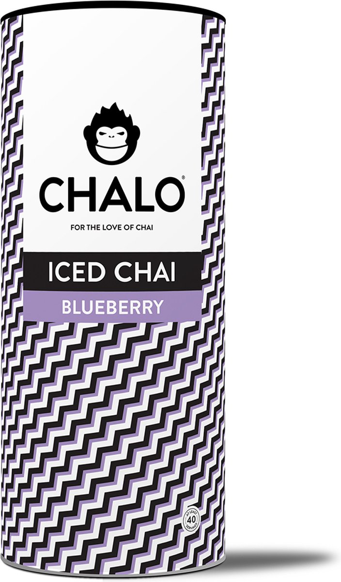 CHALO Blueberry Iced Chai - Vegan Blauwe Bes Iced Tea - 1KG