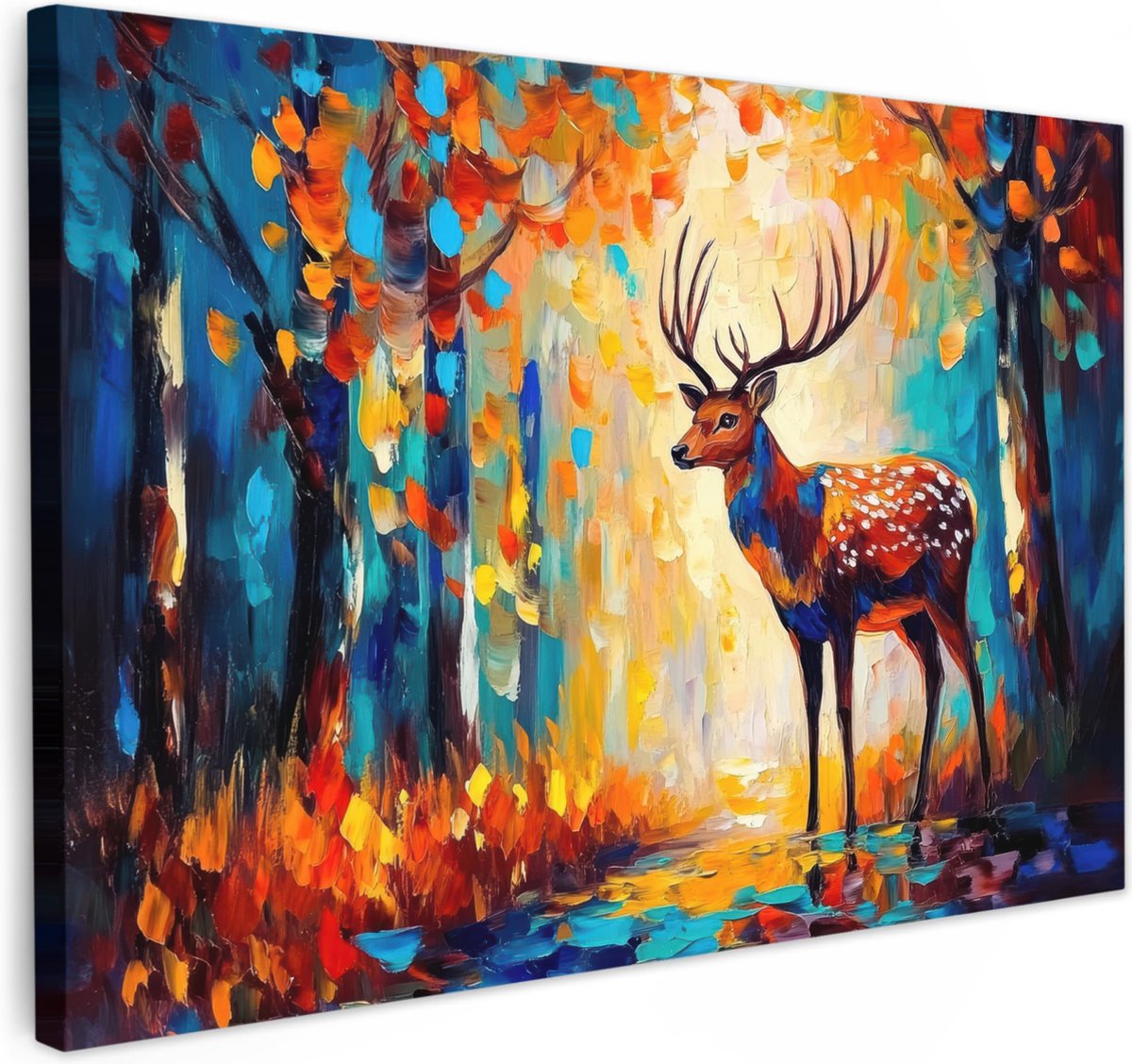 La'Moussawi ® Indrukwekkende Canvas Wanddecoratie van Natuur en Bosdieren voor Elke Kamer