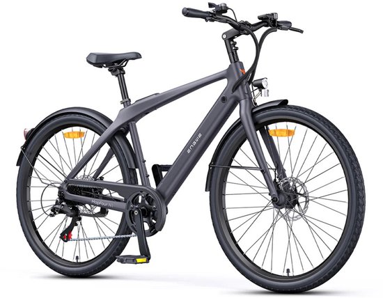 ENGWE MapFour N1 Air Elektrische Fiets – E-bike – Hoge Instap – 28 Inch - 250W Motor - 100 km Actieradius - Mechanische Schijfremmen - Grijs