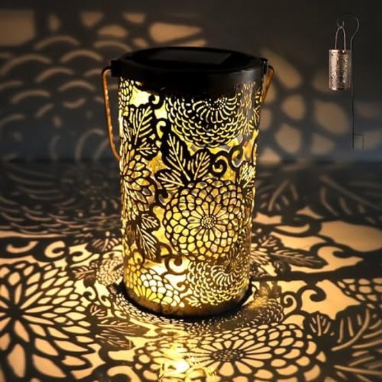 Vlinder Solar Outdoor Lantaarns Hangen, Solar Lanterns voor de Tuin Waterdicht, Solar Lantaarn Vlinder Licht, Tuin Opengewerkte Gazon Projectie Licht, Zonne-Tafel Licht LED Lantaarn voor Patio (Klein Vlinder Solar Outdoor Lantaarns Hangen, Solar Lanterns voor de Tuin Waterdicht, Solar Lantaarn Vlinder Licht, Tuin Opengewerkte Gazon Projectie Licht, Zonne-Tafel Licht LED Lantaarn voor Patio (Klein
