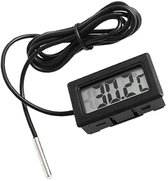 Digitale Koelkast Thermometer - Vriezer Thermometer - Temperatuur Meten - Digitale Thermometer - Diepvries Zwart