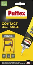 Pattex Contactlijm Gel 125 g | Gelvormig & Druipt niet | Vochtbestendig & Makkelijke Toepassing.
