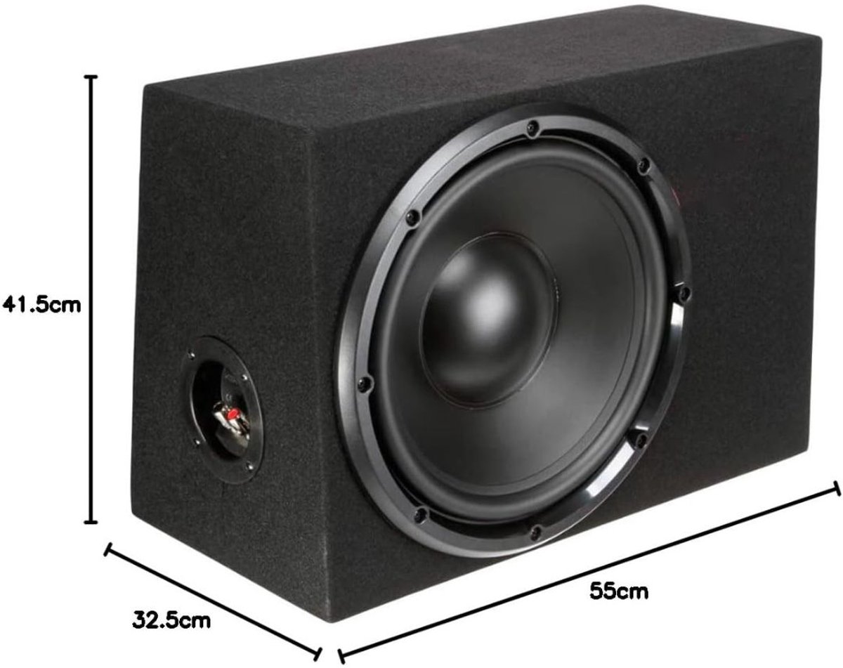 ApexArte® Underseat Subwoofer - Auto Versterking - Speakers – foto 3