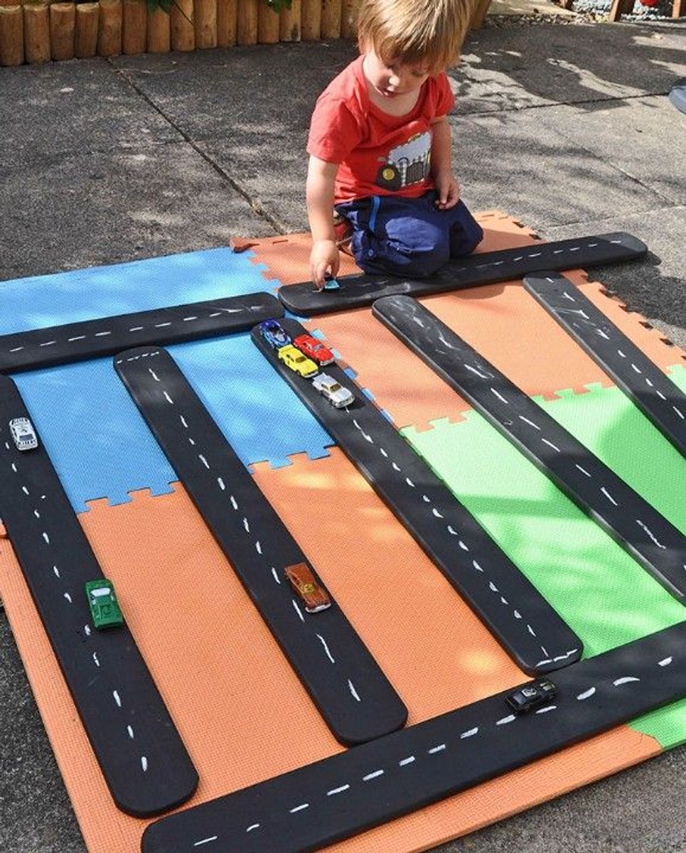 Cosy speelgoed krijtbord wegen set voor buiten en binnen - 8 stuks.