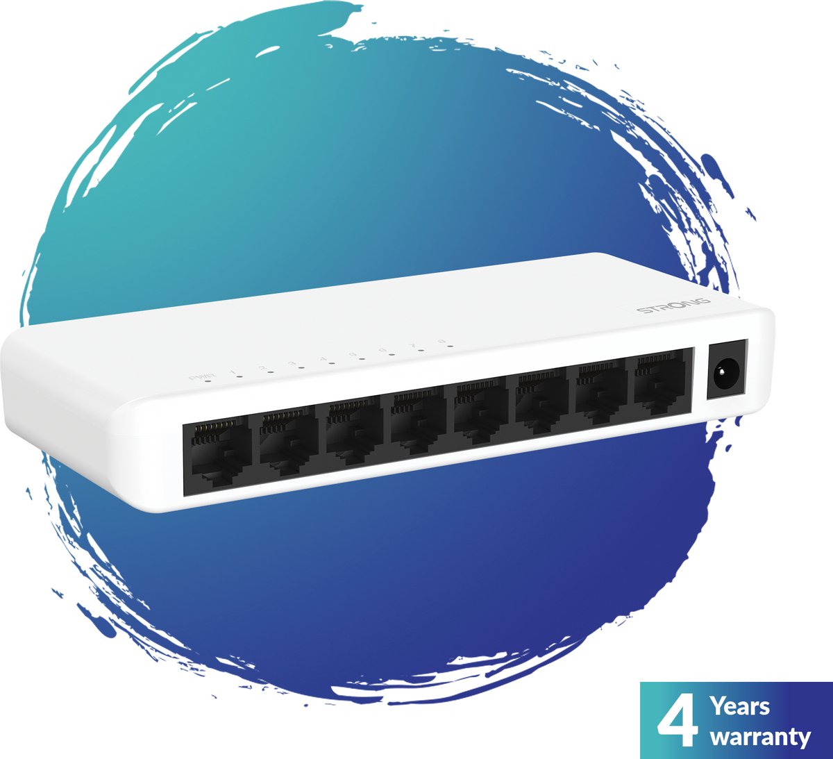 Strong SW8000P netwerk-switch Gigabit Ethernet (10/100/1000) Wit