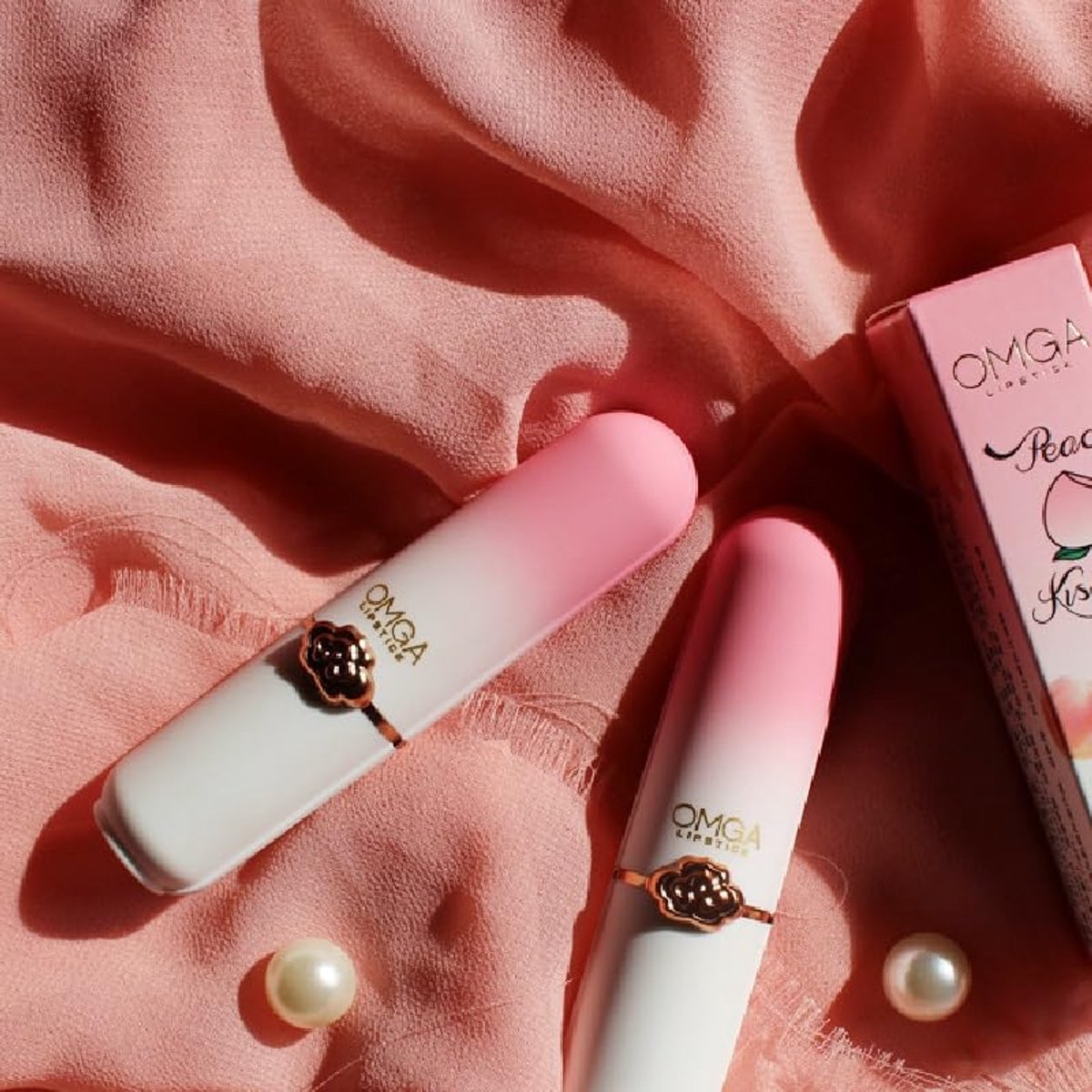 OMGA| Lippenbalsum Peach Color Changing Lipstick | Perzik Lippenstift voor Vollere Lippen |Hydraterende Roze Lipgloss | Lip balm pearl shine | balsem voor Grotere lippen - lip protector | Lip stick voor Dikkere lippen | Roze — cadeau in Cadeau-ideeën - foto 5