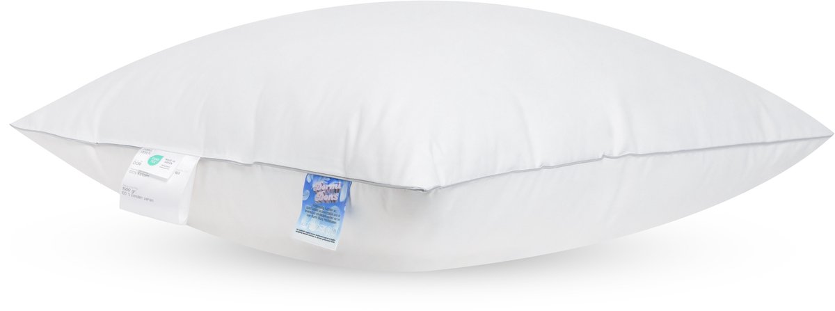Dormi Dons | Modeleerbaar Veren kussen | 60x70 cm | Krachtige eenden veren hoofdkussen | ouderwets lekker hoofdkussen tegen nekklachten