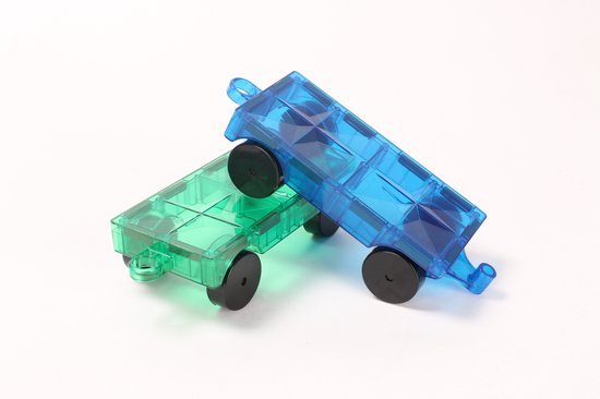 Magna-World® Classic uitbreidingsset onderstellen 2 stuks Magnetisch speelgoed - Magnetische bouwstenen - Montessori speelgoed - Magnetic Tiles - Magenetische tegels