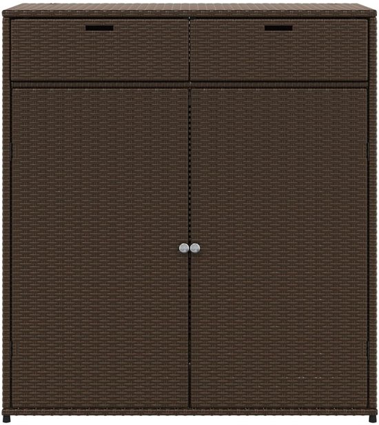 Abri de jardin vidaXL - Abri de jardin - Abri de Jardin - Jardin de jardin - Abri de jardin - Abri de jardin 105 x 55 x 113 cm Résine tressée marron