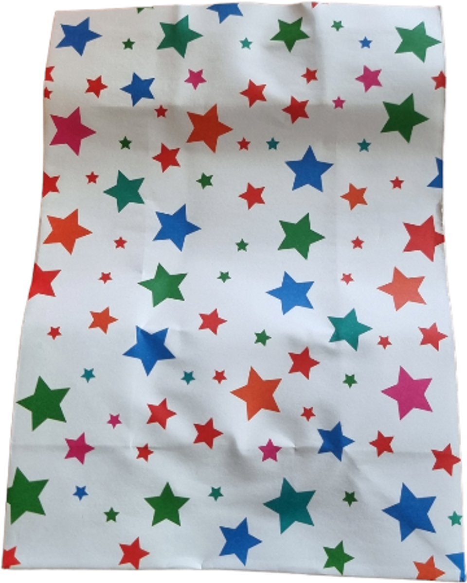 Cadeautas - papier - multicolor - assorti - 15x21cm