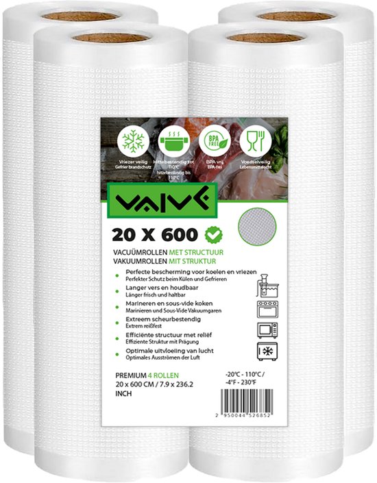 KitchenBoss Sacs Sous Vide – Rouleau Alimentaire Sans BPA – Neuf