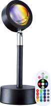 Lampe Sunset avec 4 lentilles de couleur - Heure dorée - Veilleuse - éclairage d'ambiance
