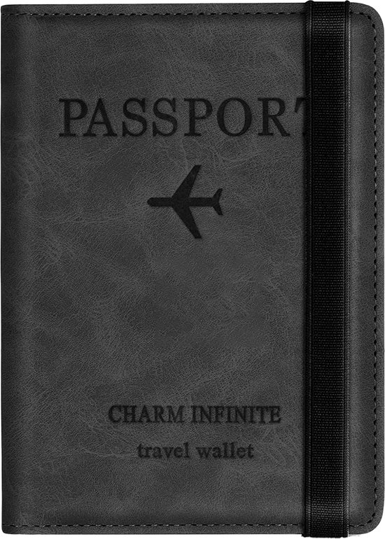 VAIVE Paspoort Hoesje RFID - Reisportemonnee - Paspoorthouder - Pasjeshouder - Paspoorthoes - Travel Wallet