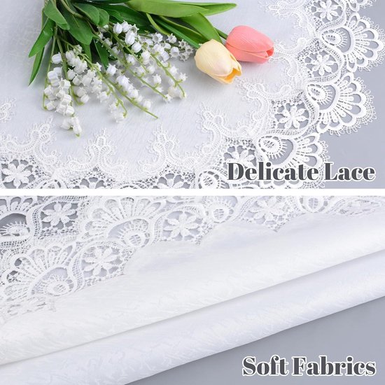 Kant Tafelkleed, Jacquard Kant Tafelkleed Europese Stijl Vierkante