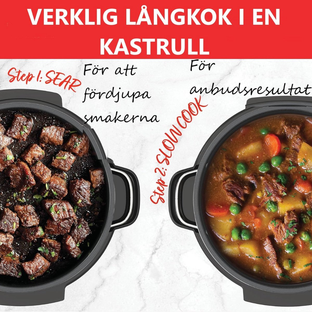 Afbeelding 2 van Slowcooker Met Timer - Digitale Slowcooker Met Timer - Programmeerbare Slowcooker - Hotpot - Elektrische Slowcooker - Binnenpan - Keramische Binnenpan - Timerfunctie - Warmhoudfunctie - Snelkookpan - Rijstkoker - RVS