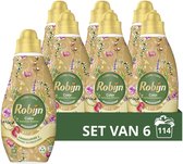 Bol.com Robijn Klein & Krachtig Collections Vloeibaar Wasmiddel - Color Bohemian Blossom - 6 x 19 wasbeurten - Voordeelverpakking aanbieding