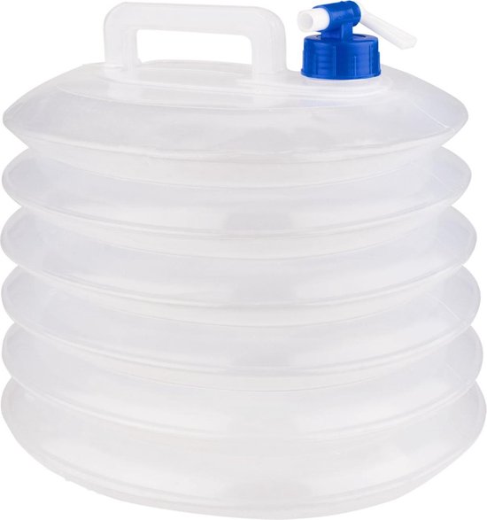 Abbey Camp Watercontainer - 15 Liter - Met Kraan - Transparant