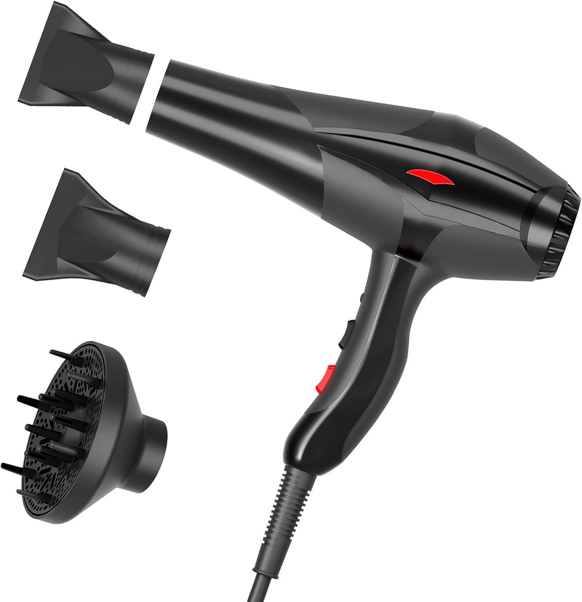 Professionele 3000W Haardroger met Diffuser en 3 Warmte- en 2 Snelheidsinstellingen voor Dames