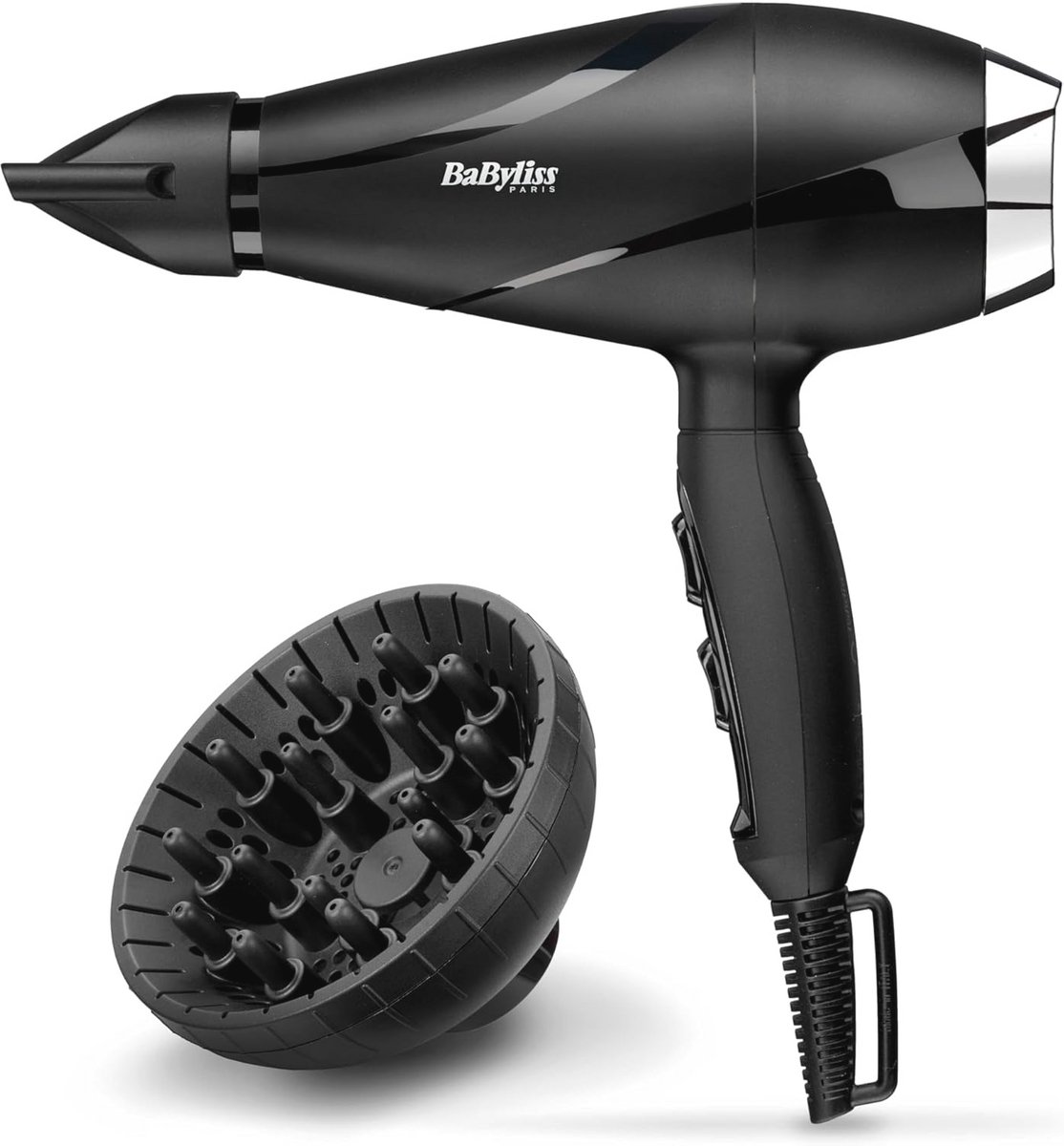 Krachtige 2200W Föhn met Diffuser en Coolshot - Professionele Haardroger met 3 Temperatuurinstellingen en 2 Snelheden