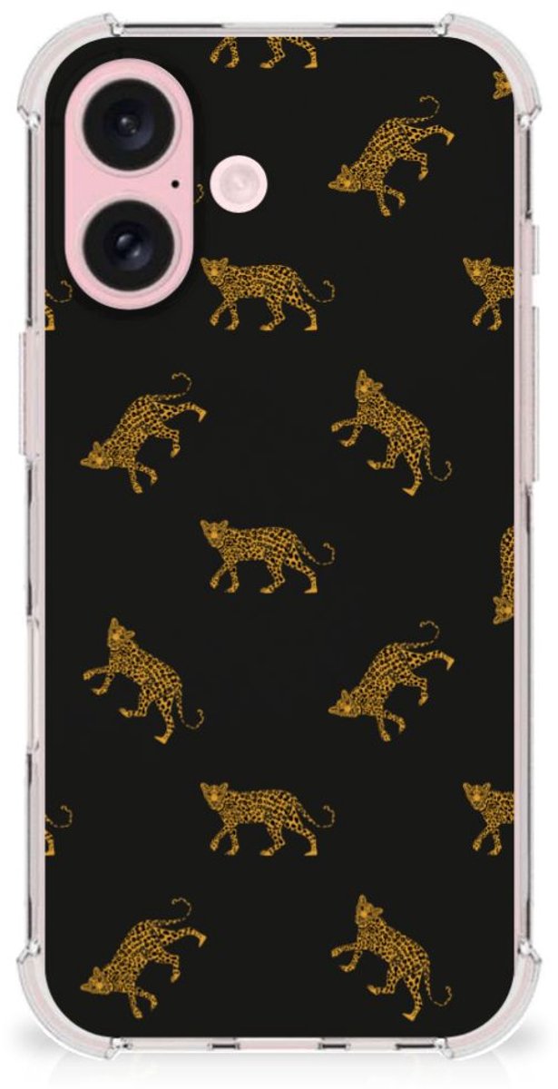Case Anti-shock voor iPhone 16 Leopards