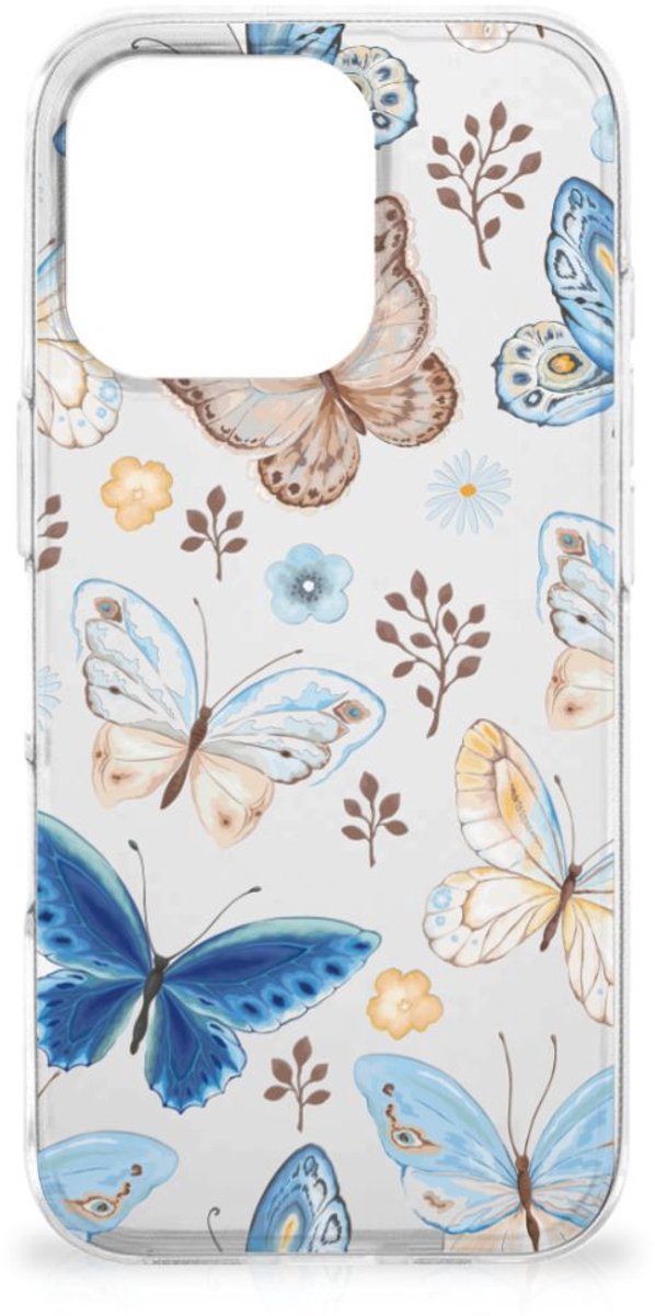 TPU Hoesje voor iPhone 16 Pro Max Vlinder