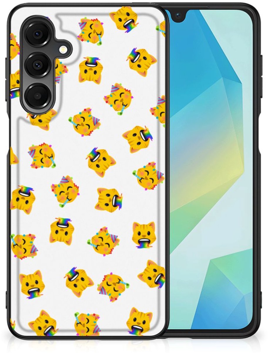 Back Cover voor Back Case voor Samsung Galaxy A16 5G/4G Katten Emojis