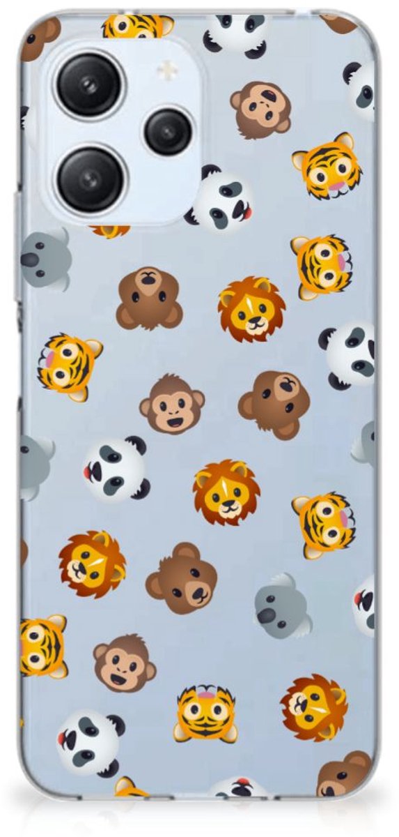 TPU bumper voor Xiaomi Redmi 12 4G Dieren Emojis
