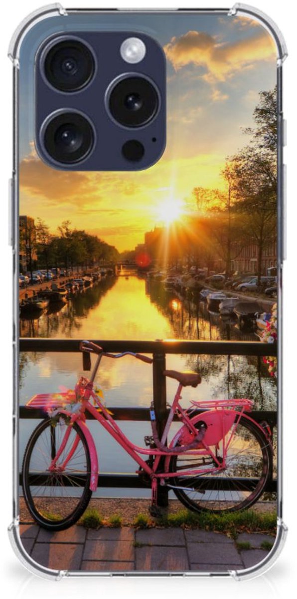 iPhone 16 Pro Max Telefoonhoesje met valbescherming Amsterdamse Grachten