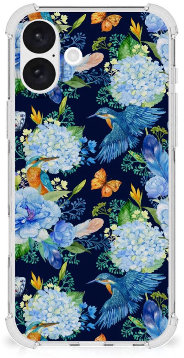 Case Anti-shock voor iPhone 16 Plus IJsvogel