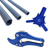 ToolLine® - Meerlagenbuis montage set - Uitwendige buigveren set 3-delig - Kalibratie tool - Buizenschaar - geschikt voor PEX