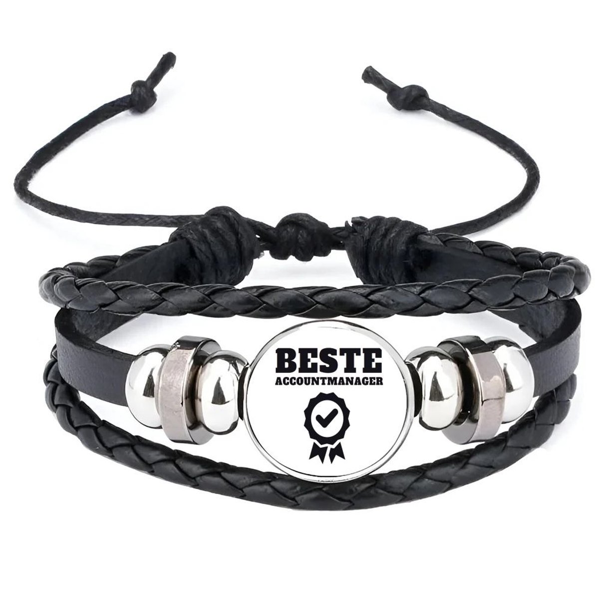 Akyol - beste accountmanager armband zwart - Beste accountmanager - collega - welkom - afscheid